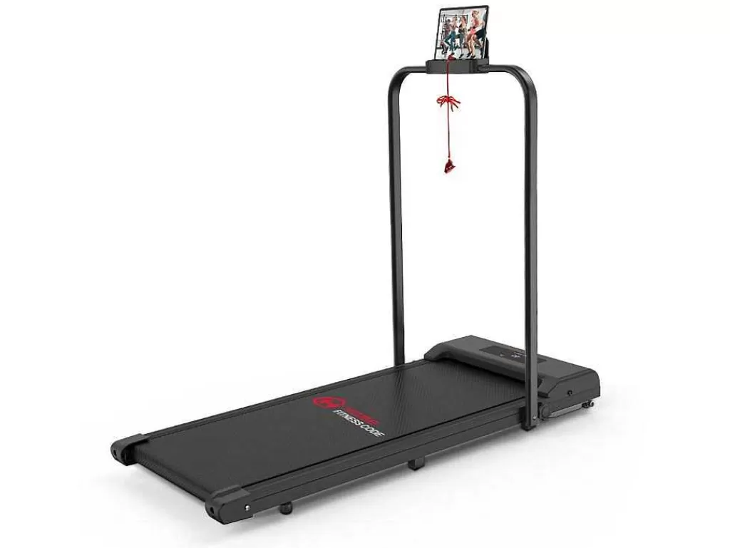Fitness*Vente-unique 2 Em 1 Esteira Dobravel Elétrica Com Quadro Reforcado Com Tela Lcd Para O Escritório Em Casa