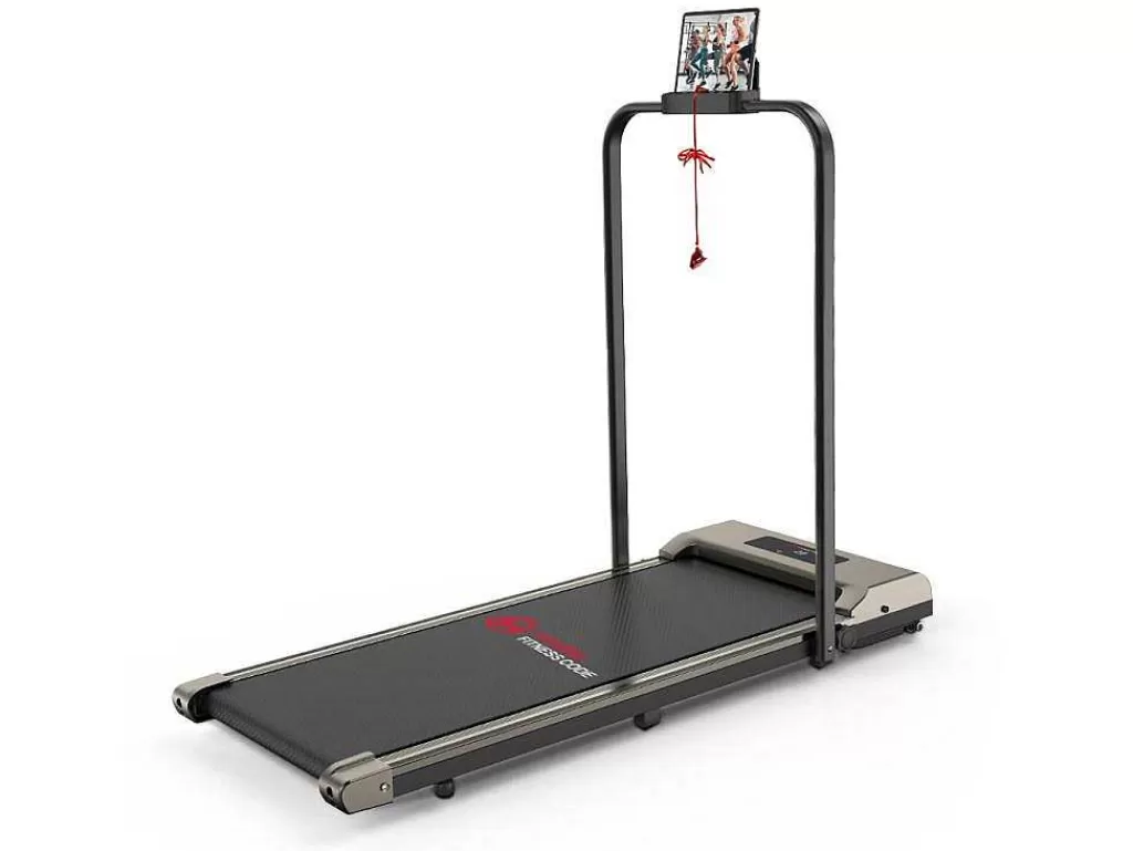 Fitness*Vente-unique 2 Em 1 Esteira Dobravel Elétrica Com Quadro Reforcado Com Tela Lcd Para O Escritório Em Casa