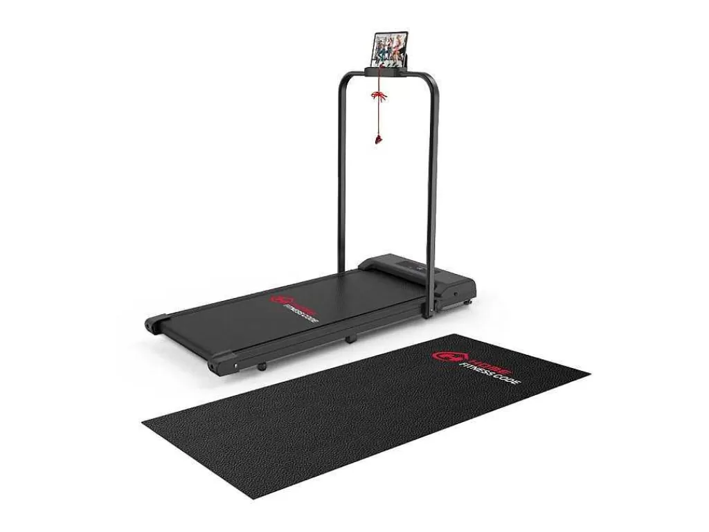 Fitness*Vente-unique 2 Em 1 Esteira Dobravel Elétrica Com Quadro Reforcado Com Tela Lcd Para O Escritório Em Casa