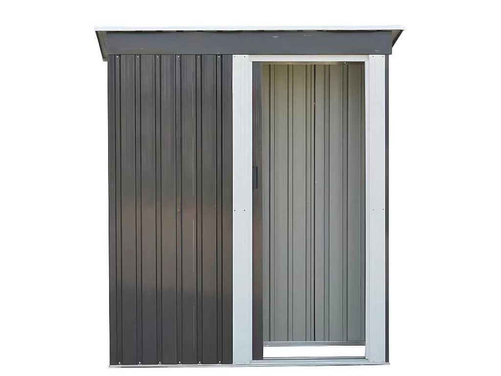 Abrigos De Jardim*EXPERTLAND Abrigo De Jardim Em Aco Galvanizado Cinza 1,1 M - Biron