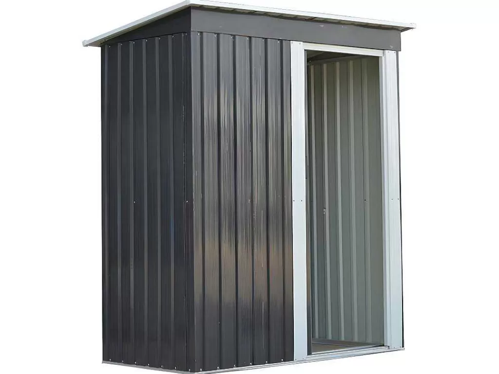 Abrigos De Jardim*EXPERTLAND Abrigo De Jardim Em Aco Galvanizado Cinza 1,1 M - Biron