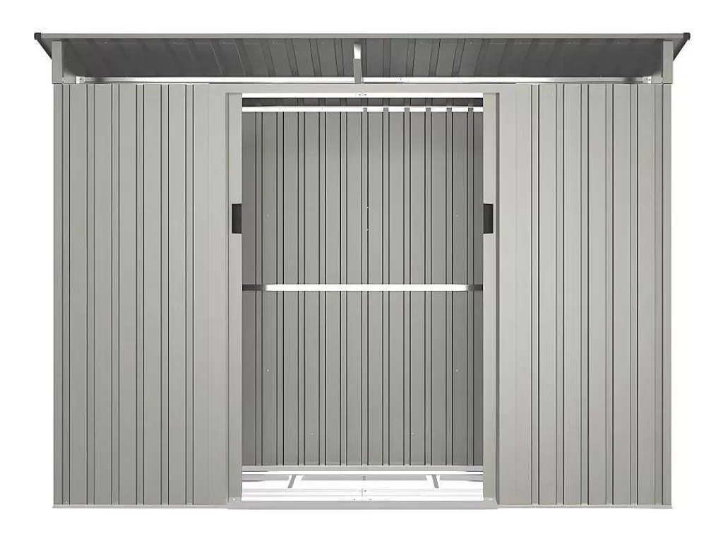 Abrigos De Jardim*EXPERTLAND Abrigo De Jardim Em Aco Galvanizado Cinza 3,23 M - Folco