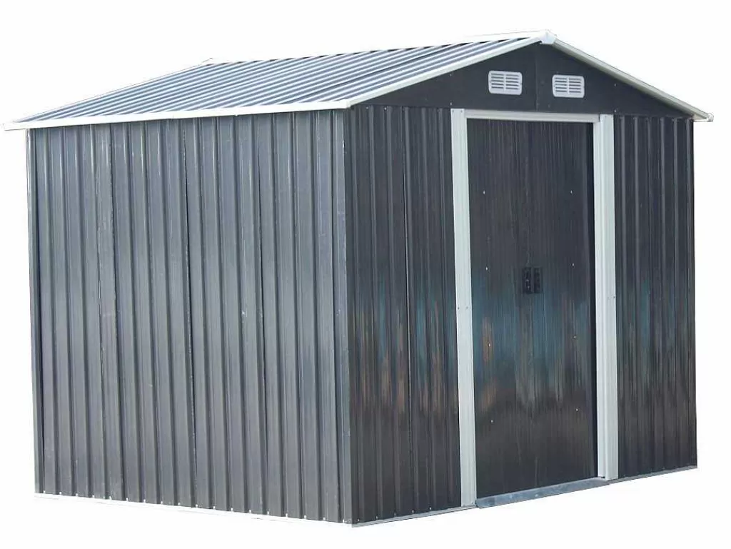 Abrigos De Jardim*EXPERTLAND Abrigo De Jardim Em Aco Galvanizado Cinza 5,2 M - Manso