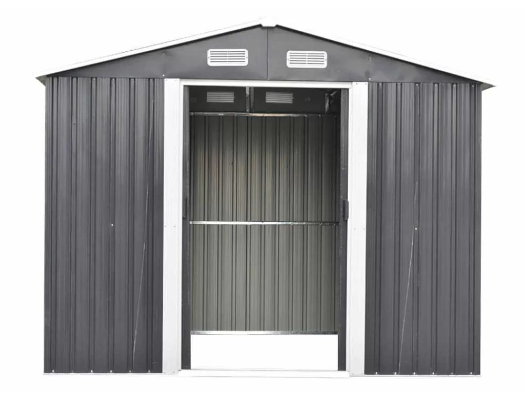 Abrigos De Jardim*EXPERTLAND Abrigo De Jardim Em Aco Galvanizado Cinza 6,6 M - Manso