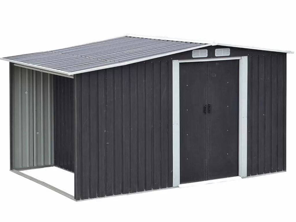 Abrigos De Jardim*EXPERTLAND Abrigo De Jardim Em Aco Galvanizado Cinza 6 M - Lery
