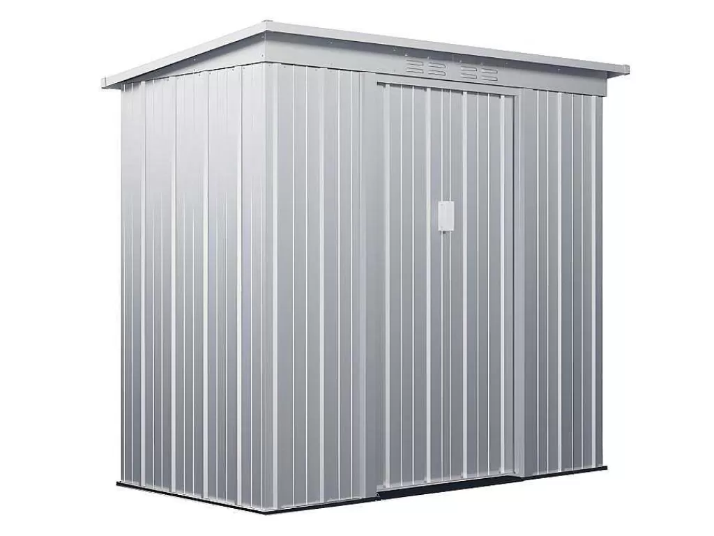 Abrigos De Jardim*EXPERTLAND Abrigo De Jardim Em Aco Galvanizado Cinza De 2,32 M - Acamar