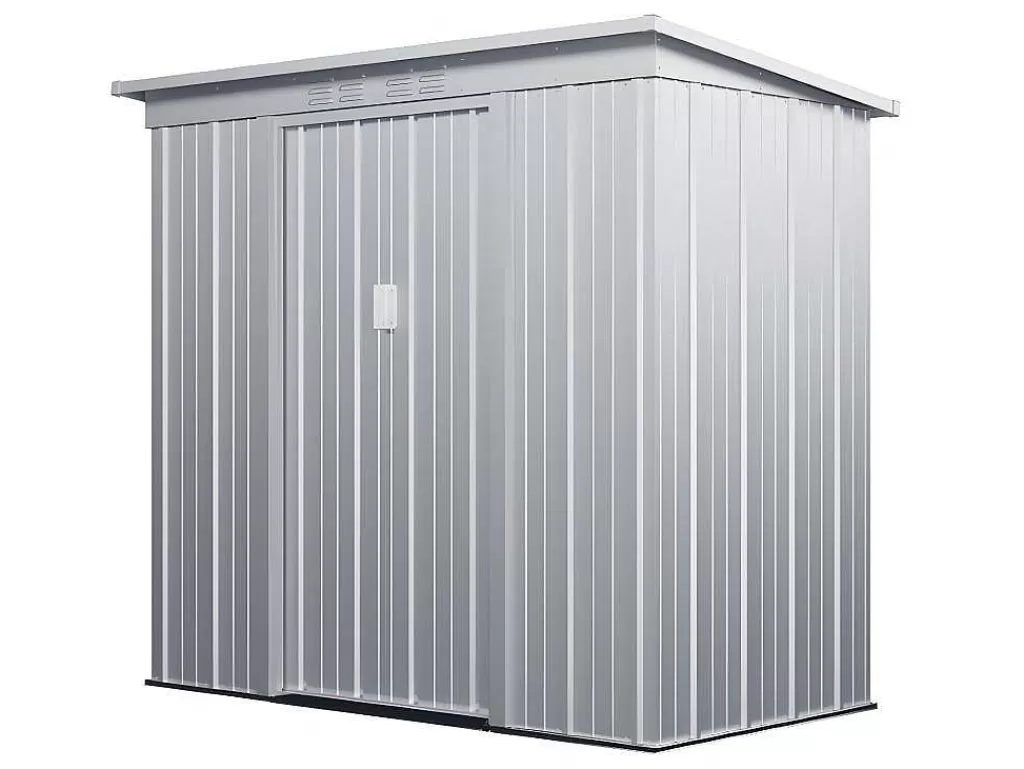Abrigos De Jardim*EXPERTLAND Abrigo De Jardim Em Aco Galvanizado Cinza De 2,32 M - Acamar