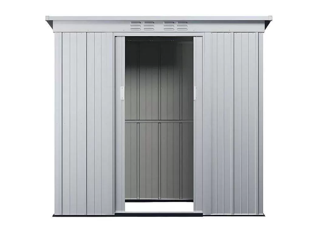 Abrigos De Jardim*EXPERTLAND Abrigo De Jardim Em Aco Galvanizado Cinza De 2,32 M - Acamar