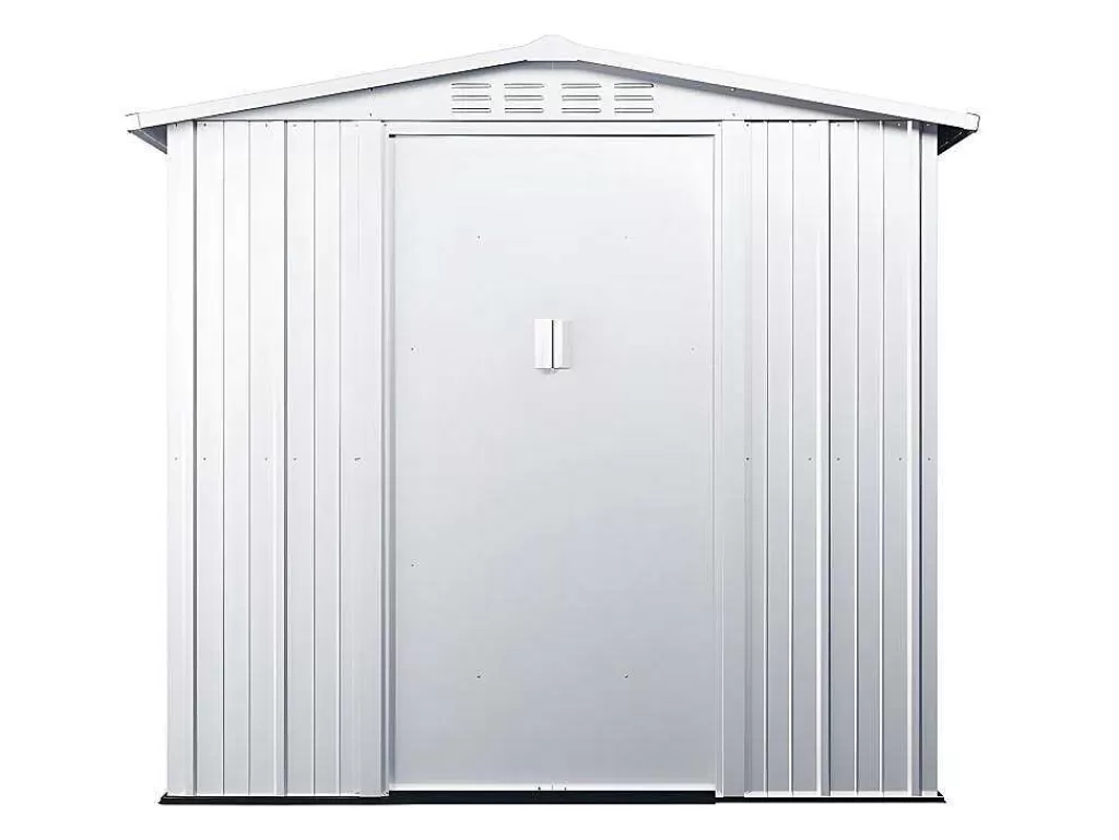 Abrigos De Jardim*EXPERTLAND Abrigo De Jardim Em Aco Galvanizado Cinza De 3,73 M - Linus