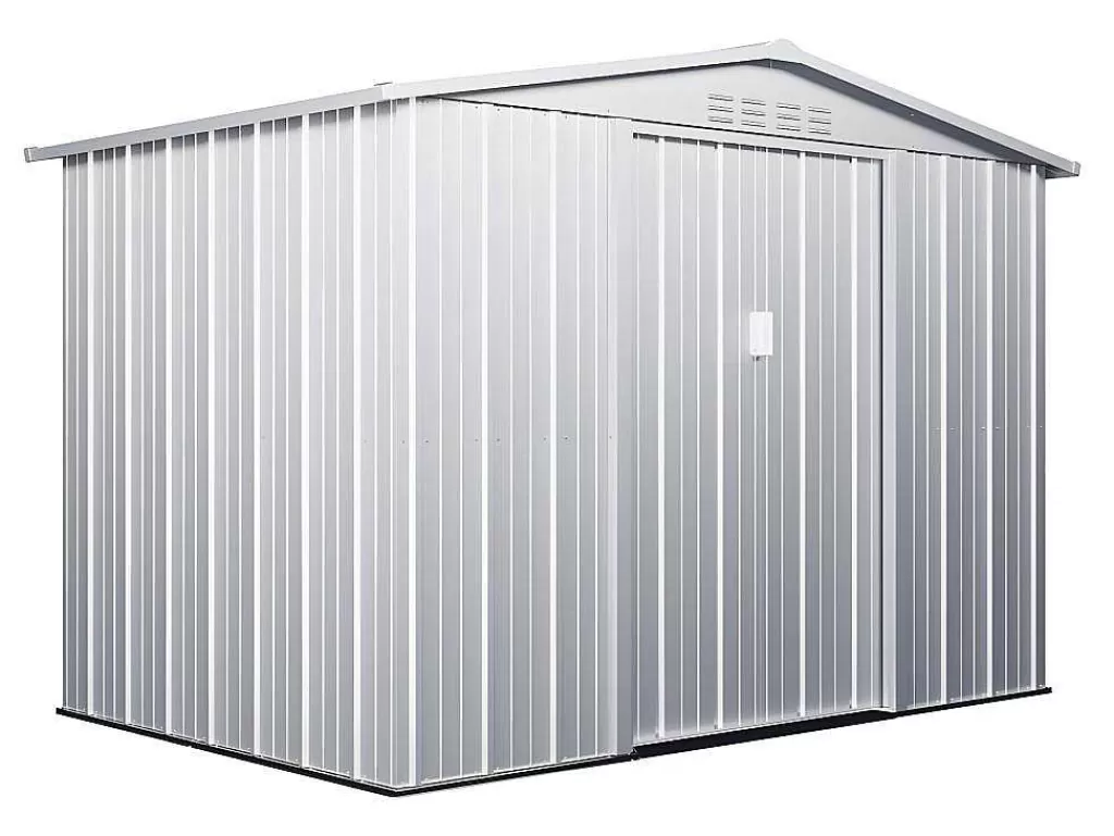 Abrigos De Jardim*EXPERTLAND Abrigo De Jardim Em Aco Galvanizado Cinza De 4,91 M - Linus