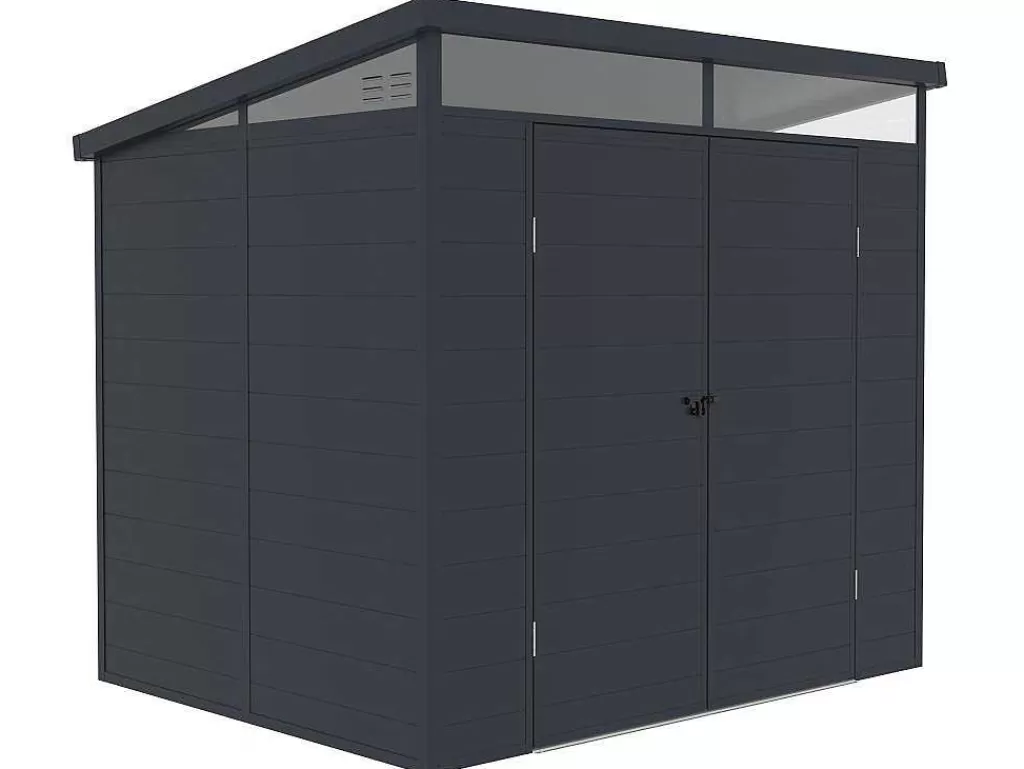 Abrigos De Jardim*EXPERTLAND Abrigo De Jardim Em Resina Cinzento Antracite 4 M Com Soalho - Minaro