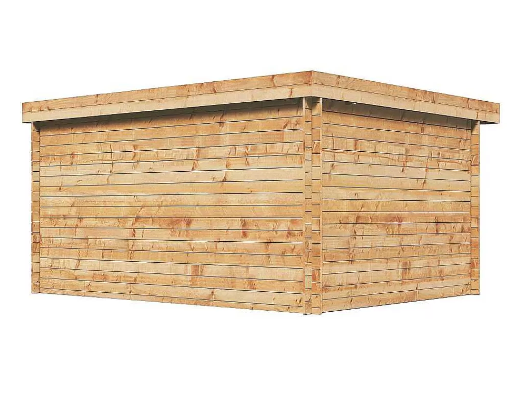 Abrigos De Jardim*EXPERTLAND Abrigo De Jardim Madeira Tratada Em Autoclave Com Telhado Plano 13 M EsPéssura De 28 Mm - Coralio