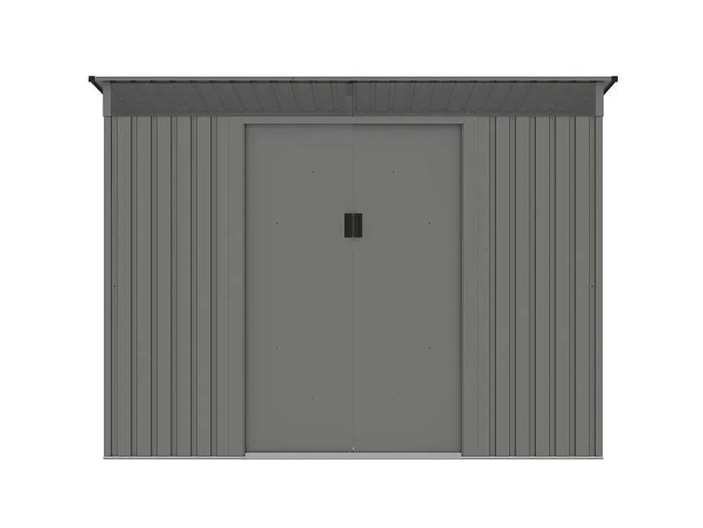 Abrigos De Jardim*EXPERTLAND Abrigo De Jardim Metal Aco Galvanizado Cinzento 4,29 M - Folco