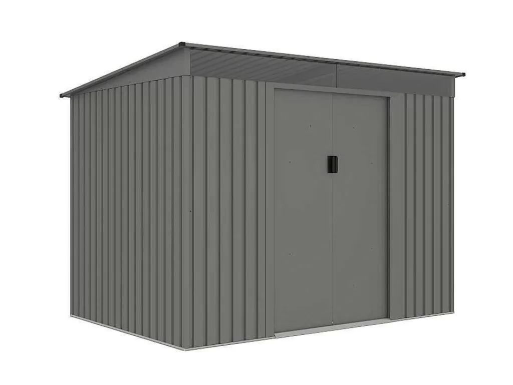 Abrigos De Jardim*EXPERTLAND Abrigo De Jardim Metal Aco Galvanizado Cinzento 4,29 M - Folco