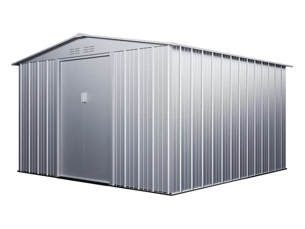 Abrigos De Jardim*EXPERTLAND Abrigo De Jardim Metal Cinza Aco Galvanizaxdo 12,02 M - Linus