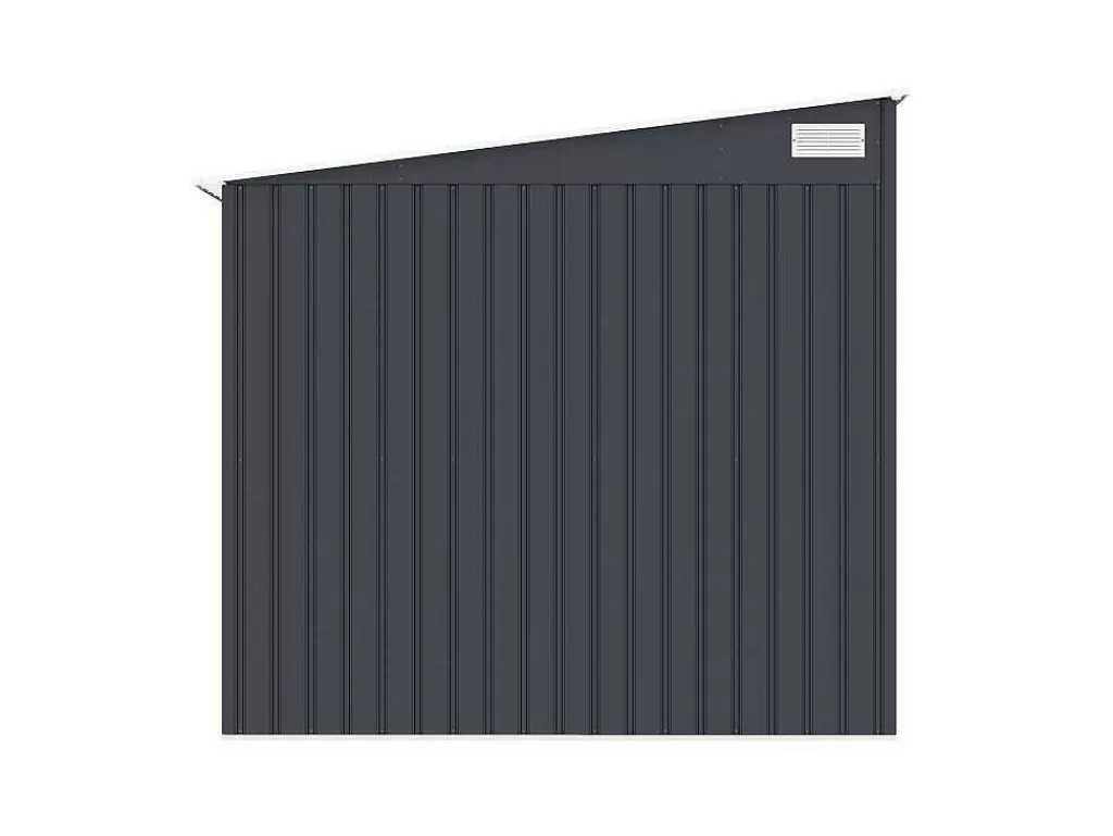 Abrigos De Jardim*EXPERTLAND Abrigo De Jardim Metal De Encostar A Parede Em Aco Galvanizado Antracite 5,49 M - Daustin