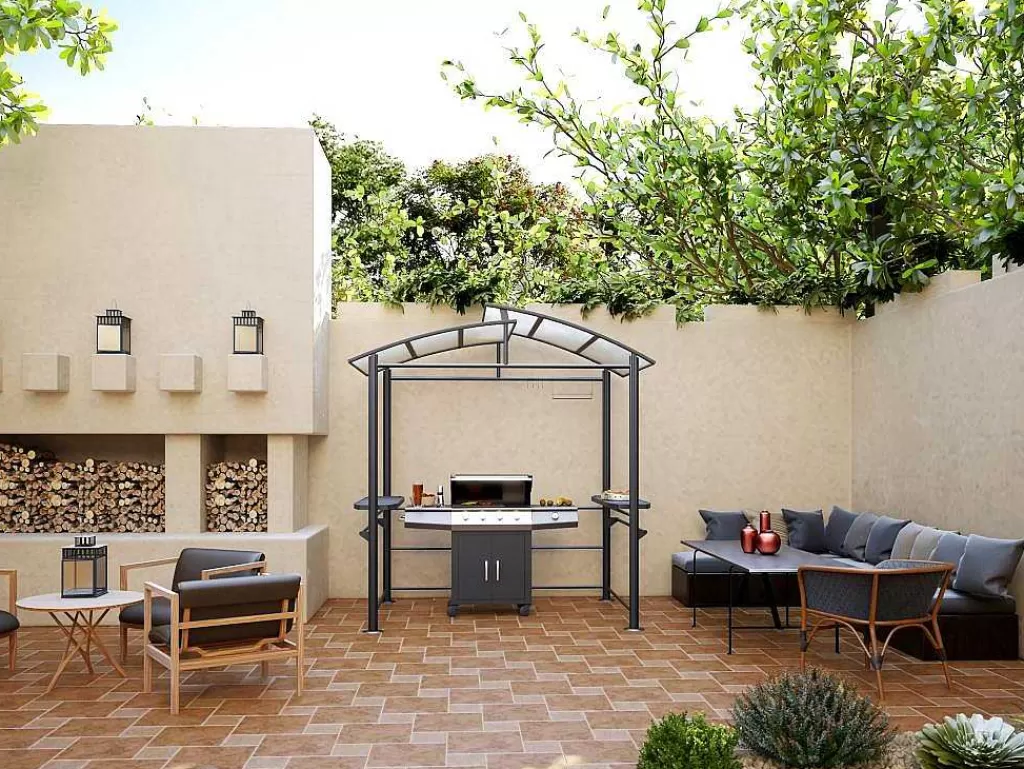 Abrigos De Jardim*EXPERTLAND Abrigo Para Churrasqueira Aco C240 X L150 X A230 Cm - Emberio