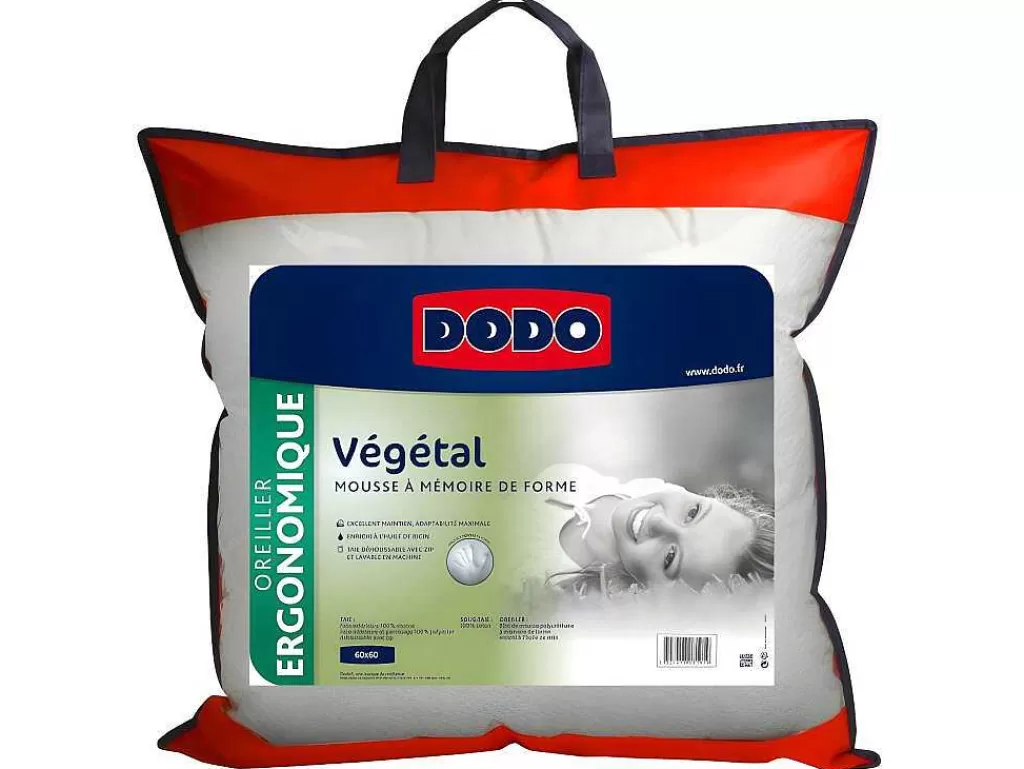 Almofada*DODO Almofada Ergonomica Memória De Forma Vegetal 60X60 Cm