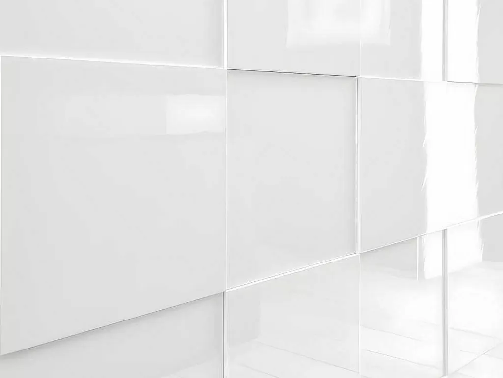 Aparador*Vente-unique Aparador Alto Com 2 Portas Lacado A Branco - Calisto