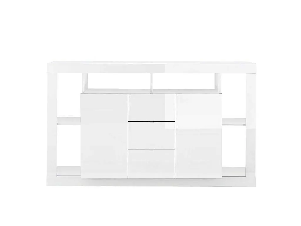 Aparador*Vente-unique Aparador Com 2 Portas E 3 Gavetas Lacado A Branco - Balka