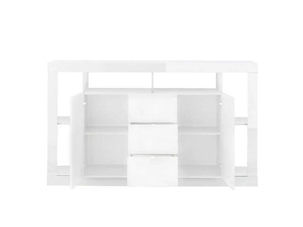 Aparador*Vente-unique Aparador Com 2 Portas E 3 Gavetas Lacado A Branco - Balka