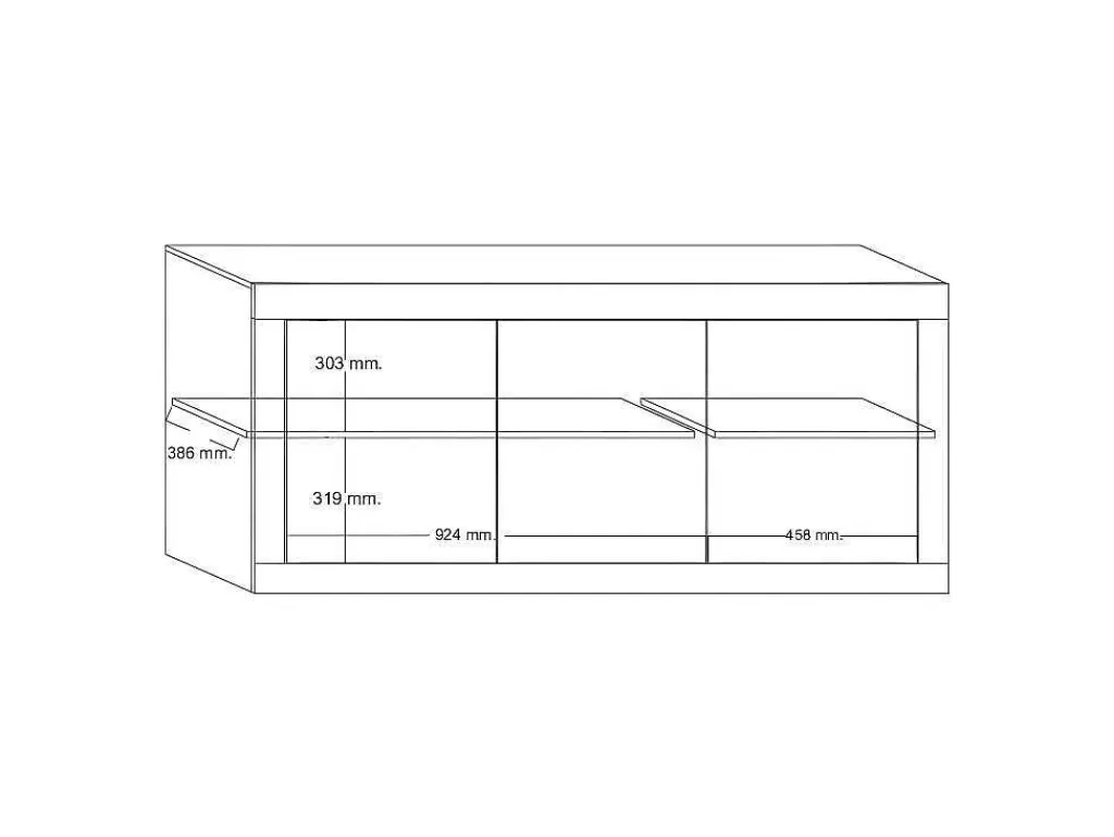 Aparador*Vente-unique Aparador Com 3 Portas Disponivel Em Branco Lacado - Comete