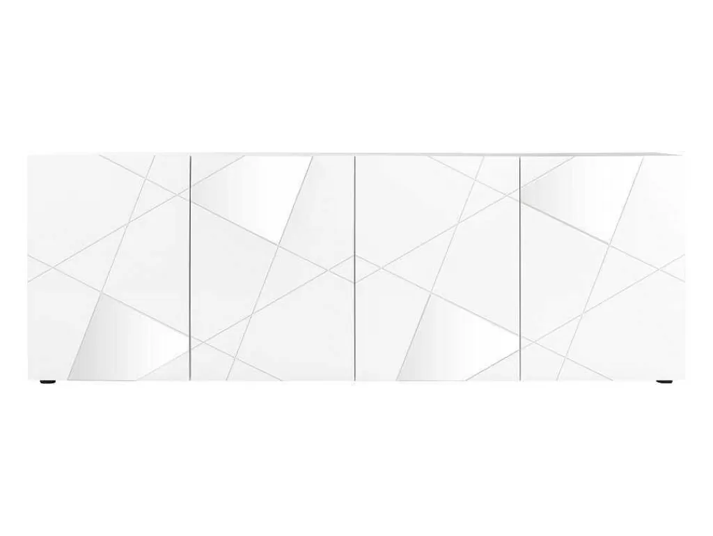 Promoções Sala*Vente-unique Aparador Com 4 Portas Lacado A Branco - Cantiano