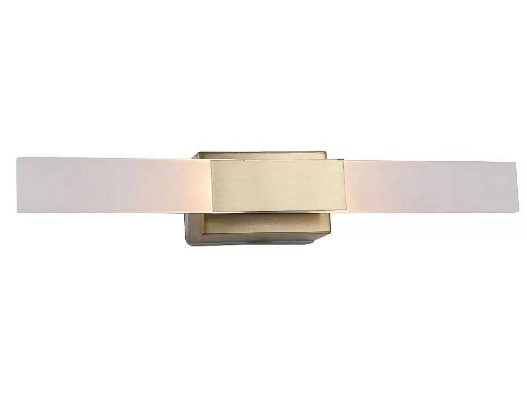 Candeeiro De Parede*OZAIA Aplique De Casa De Banho Com Leds Metal L30 Cm Dourado - Horsham