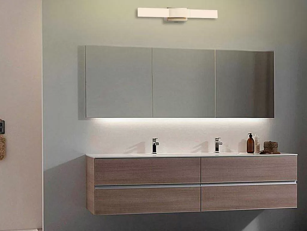 Candeeiro De Parede*OZAIA Aplique De Casa De Banho Com Leds Metal L30 Cm Dourado - Horsham