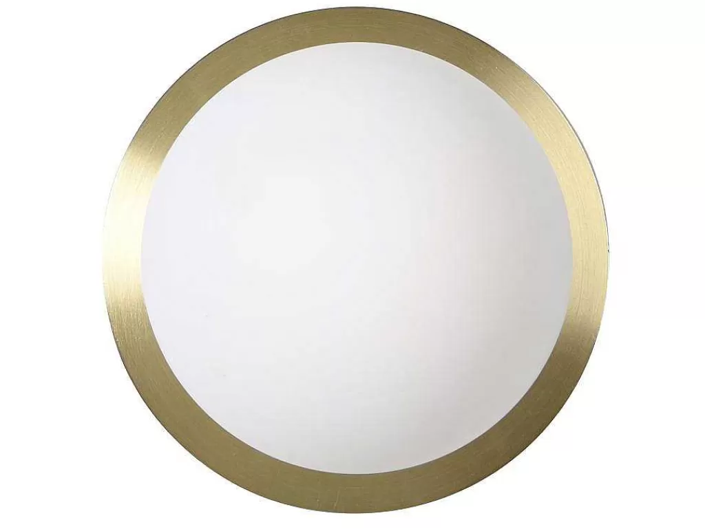 Candeeiro De Parede*OZAIA Aplique De Parede Art Deco Em Latao Escovado E Vidro De A. 16 X L. 16 Cm - Galena