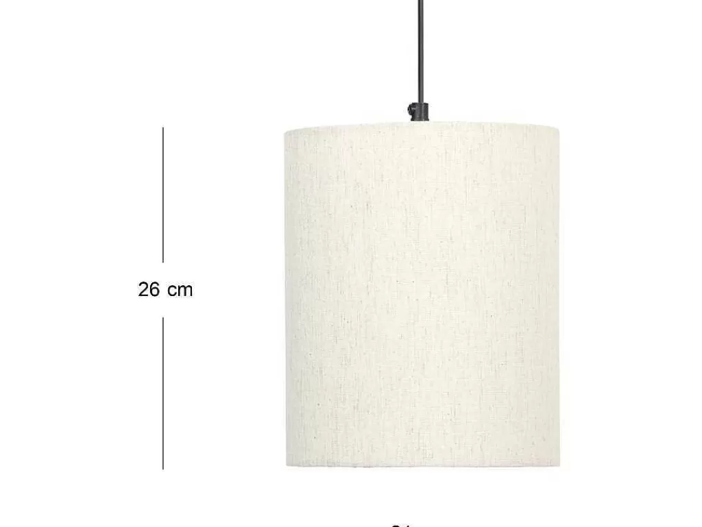Candeeiro De Parede*OZAIA Aplique De Parede Escandinavo Madeira De Mangueira E Tecido D. 21 X A. 36 Cm Natural Claro E Bege - Paliana