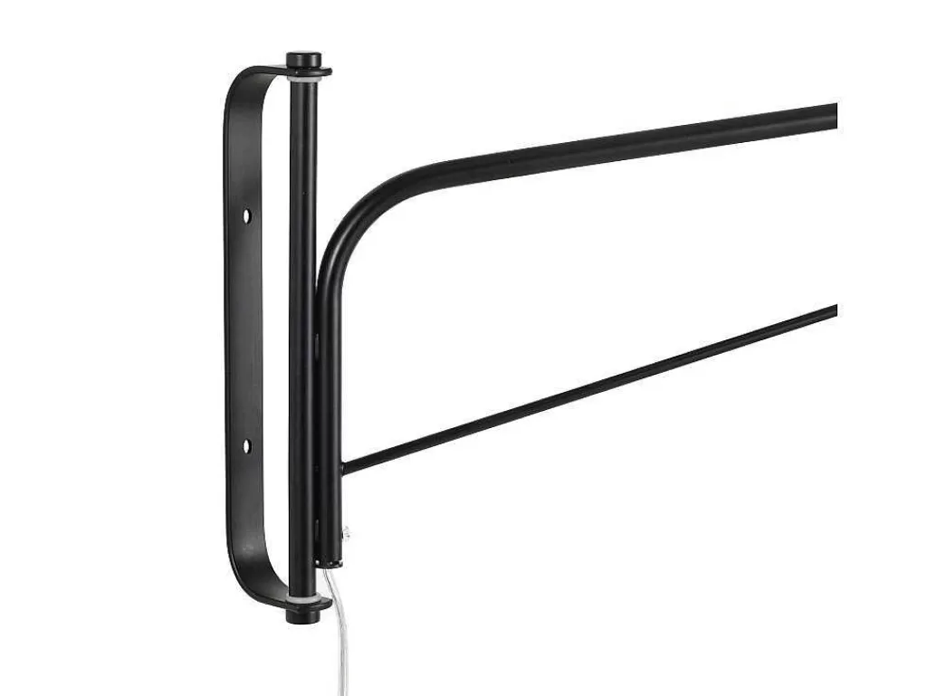 Candeeiro De Parede*OZAIA Aplique De Parede Móvel Em Metal Curvo C65 X L10 X A25 Cm Preto E Acobreado - Colwood
