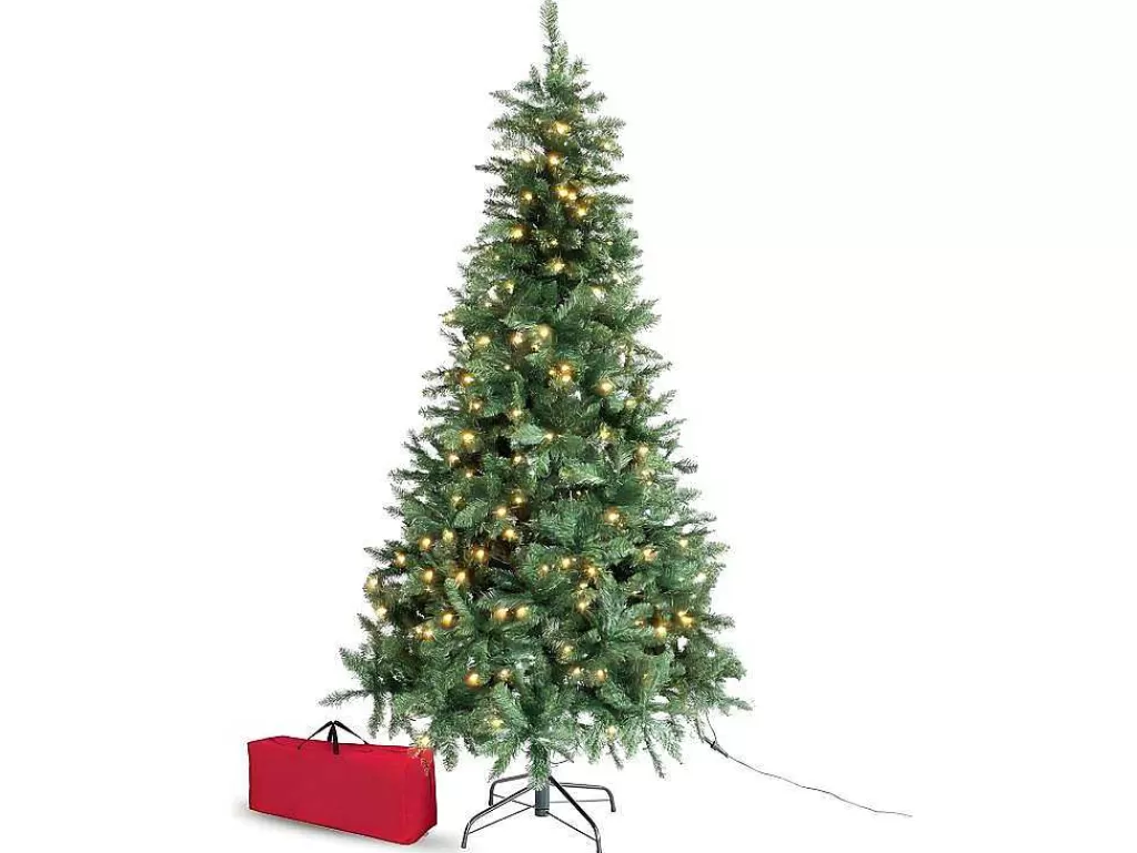 Objeto De Decoração Interior*Vente-unique Arvore De Natal Realista Com Leds Integrados 240 Cm