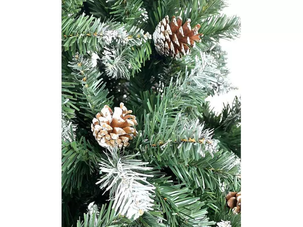 Objeto De Decoração Interior*Vente-unique Arvore De Natal Sintética Coberta De Neve 150Cm Facil De Montar