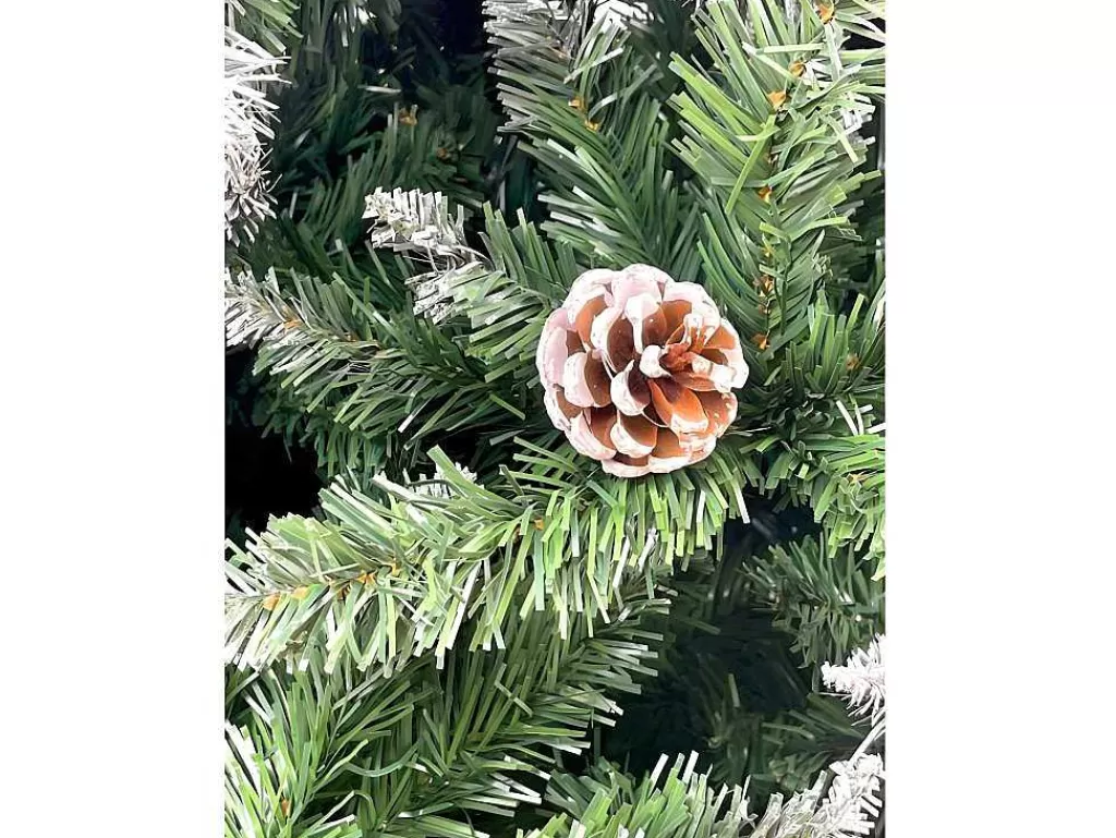 Objeto De Decoração Interior*Vente-unique Arvore De Natal Sintética Coberta De Neve 150Cm Facil De Montar
