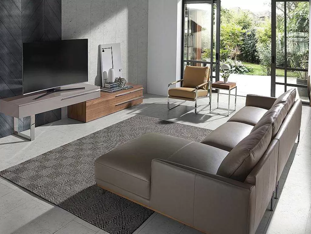 Promoções Sofás & Poltronas*Angel Cerda Bancos De Poltrona Estofados Em Couro Ecologico Com Estrutura De Aco Inoxidavel Cromado. 5046