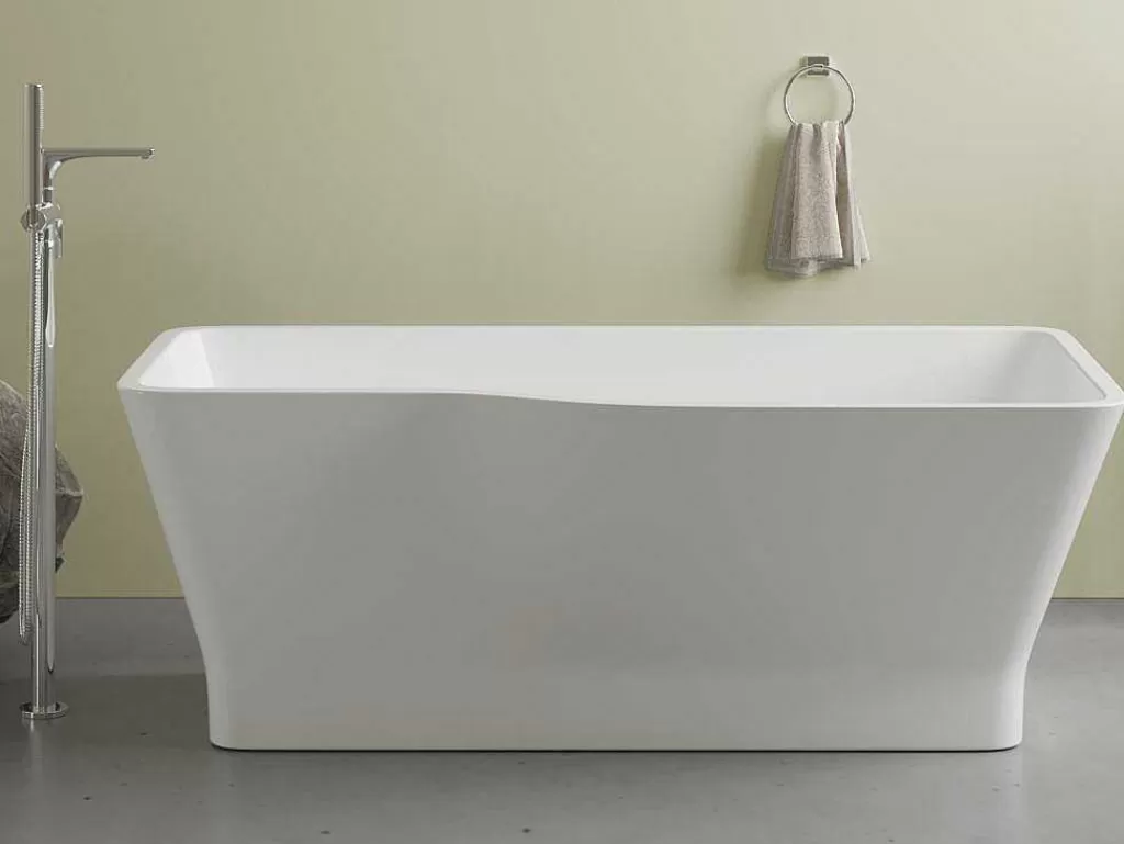 Banheira De Pousar*Shower & Design Banheira Clássica Assimetrica 265 L, 170 X 80 X 58 Cm, Acrilico Branco - Scriba
