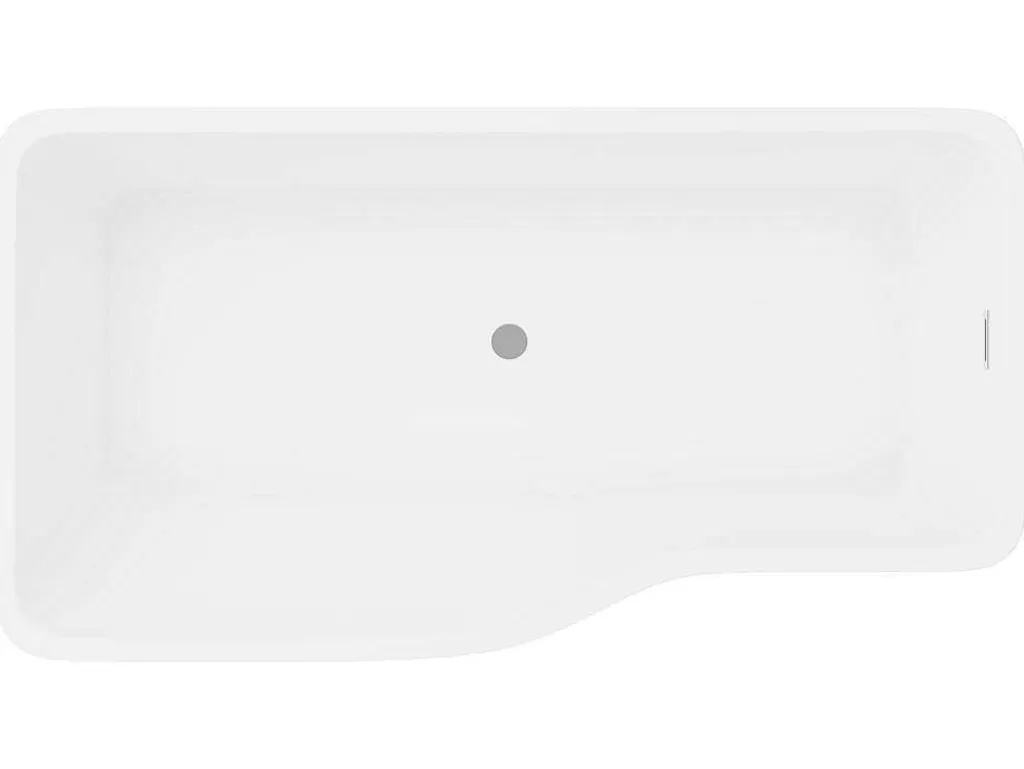 Banheira De Pousar*Shower & Design Banheira Clássica Assimetrica 265 L, 170 X 80 X 58 Cm, Acrilico Branco - Scriba