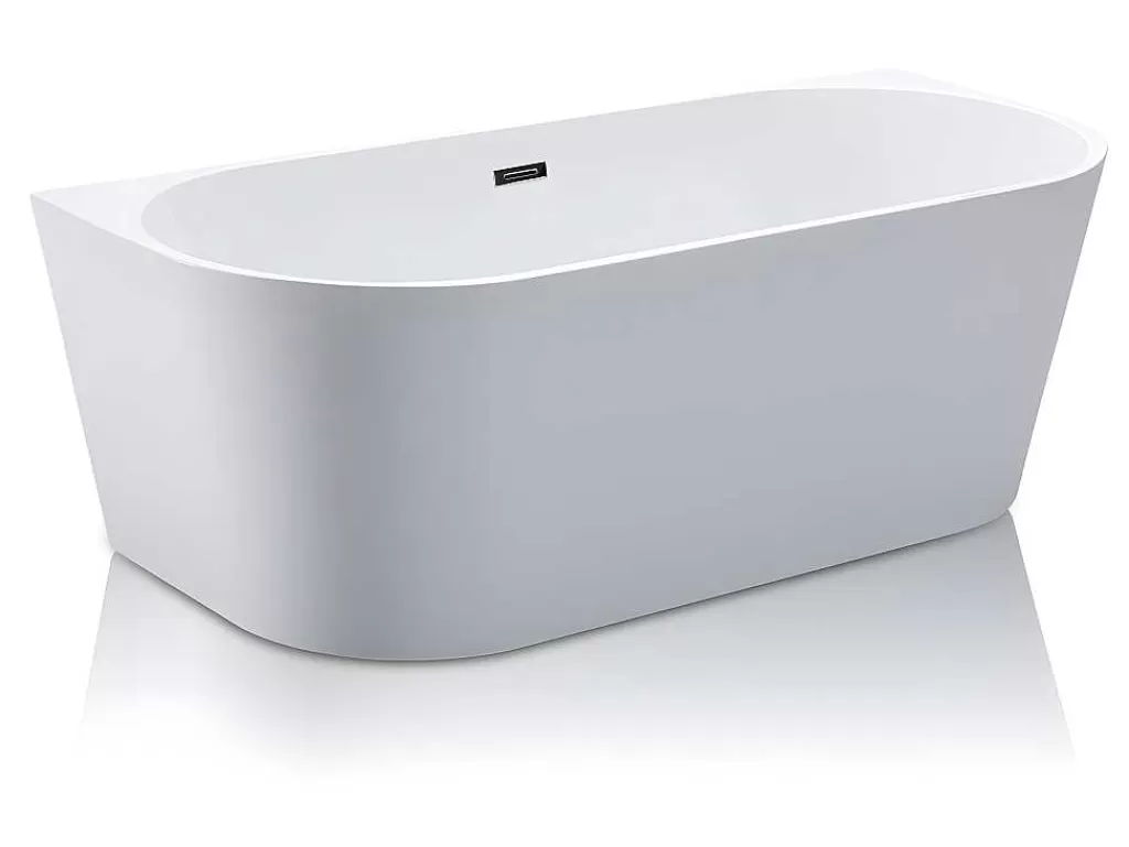Banheira De Pousar E Encostar*Shower & Design Banheira Clássica De 245 L Dimensoes 170X75X58 Cm Cor Branca - Divina
