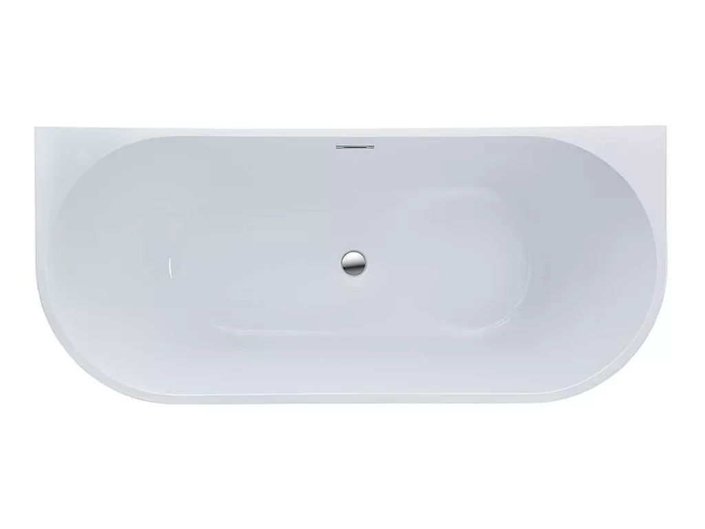 Banheira De Pousar E Encostar*Shower & Design Banheira Clássica De 245 L Dimensoes 170X75X58 Cm Cor Branca - Divina