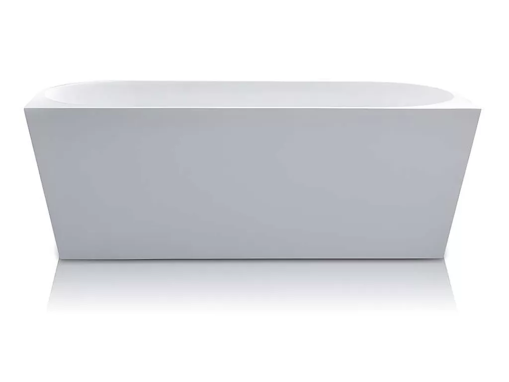 Banheira De Pousar E Encostar*Shower & Design Banheira Clássica De 255 L Dimensoes 180X75X58 Cm Cor Branca - Divina
