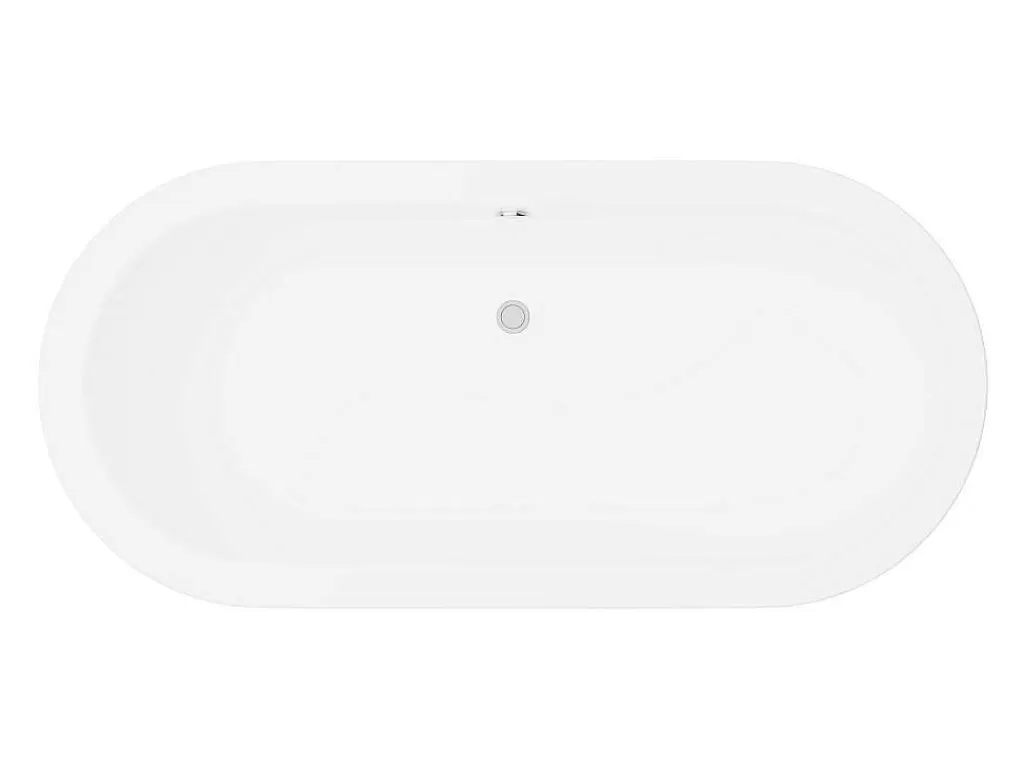 Banheira De Pousar*Shower & Design Banheira Clássica Oval 200 L, 170 X 80 X 58 Cm Cor Preta Em Acrilico - Neptuna