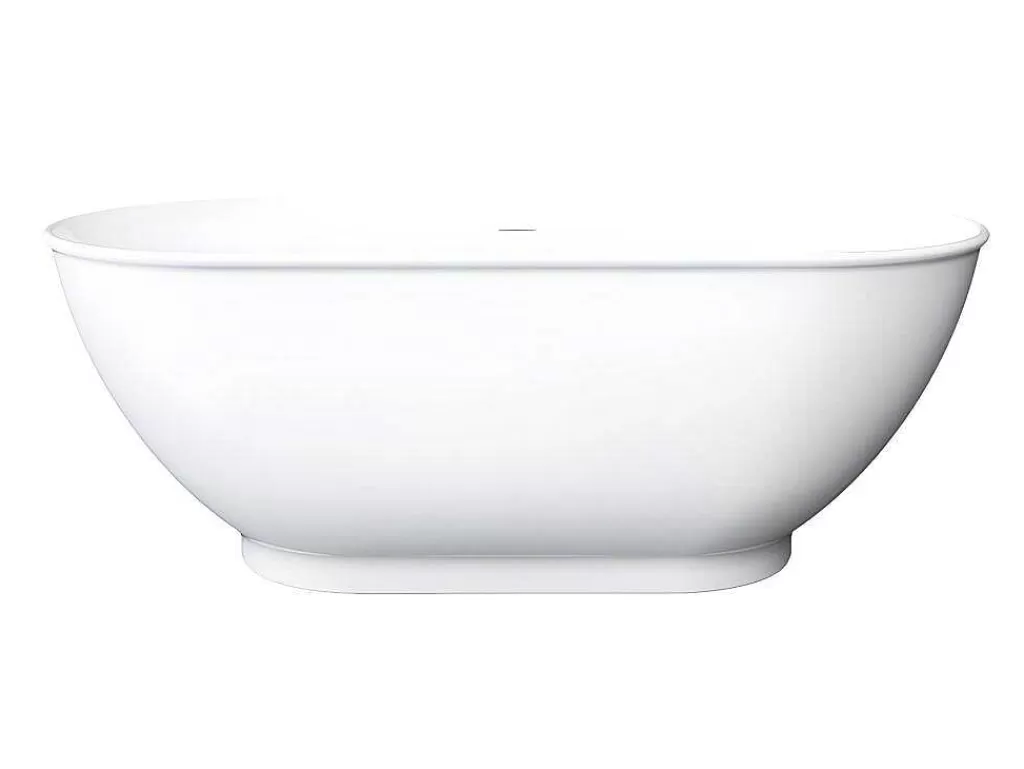 Banheira De Pousar*Shower & Design Banheira Clássica Oval 210 L, 150 X 74 X 57 Cm Braco Acrilico - Mobula
