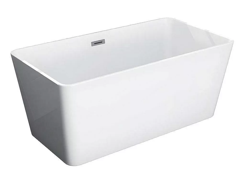 Banheira De Pousar*Shower & Design Banheira Clássica Retangular De 197 L Dimensoes 130 X 70 X 55 Cm Cor Branco Em Acrilico - Spicara