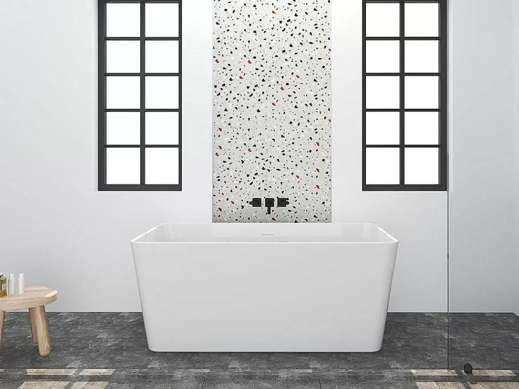 Banheira De Pousar*Shower & Design Banheira Clássica Retangular De 208 L Dimensoes 150 X 70 X 55 Cm Cor Branco Em Acrilico - Spicara