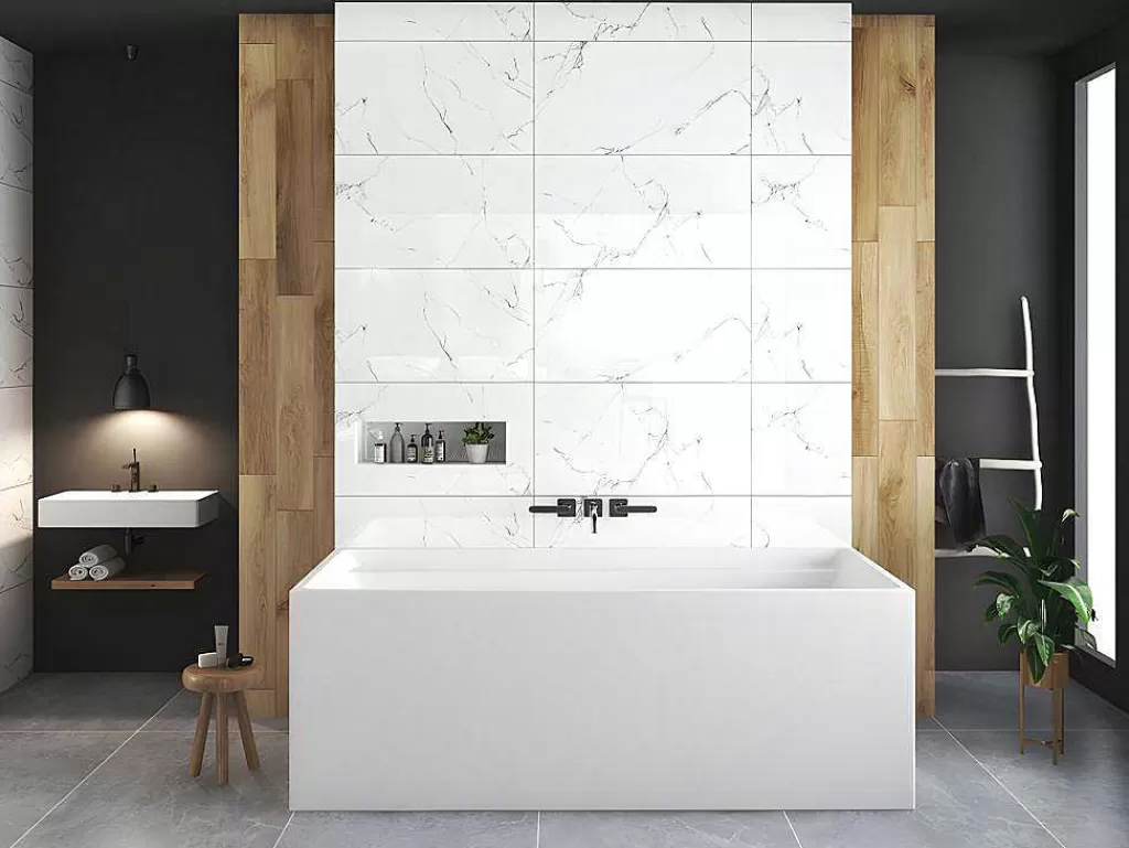 Banheira De Pousar*Shower & Design Banheira Clássica Retangular De 280 L Dimensoes 170 X 75 X 60 Cm Cor Branco Em Acrilico - Aspius