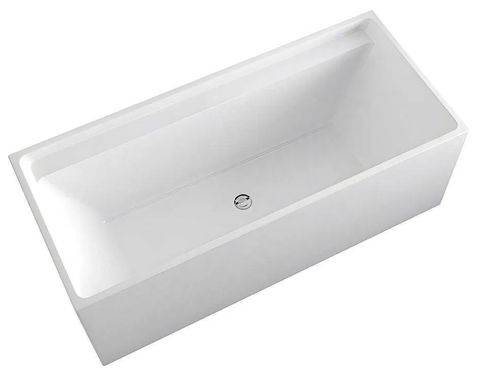 Banheira De Pousar*Shower & Design Banheira Clássica Retangular De 280 L Dimensoes 170 X 75 X 60 Cm Cor Branco Em Acrilico - Aspius