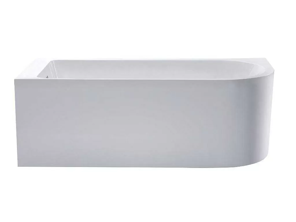 Banheira De Canto*Shower & Design Banheira De Canto 201 L, 150 X 75 X 58 Cm Branca, Canto Esquerdo - Anika