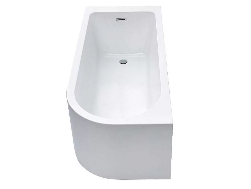 Banheira De Canto*Shower & Design Banheira De Canto 201 L, 150 X 75 X 58 Cm Branca, Canto Esquerdo - Anika