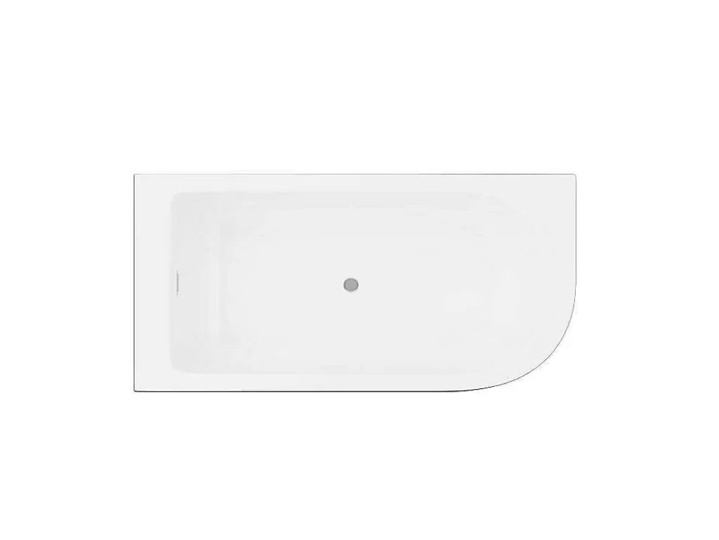 Banheira De Canto*Shower & Design Banheira De Canto 240 L, 170 X 75 X 58 Cm Preta, Canto Esquerdo - Anika